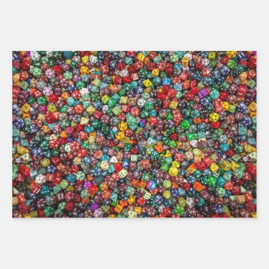 Würfel Geschenkpapier Set (Vorderseite)