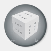 Würfel gewinnen magnet (Vorne)