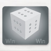 Würfel gewinnen mousepad (Vorne)