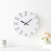 Würfel Große Wanduhr (Zuhause)