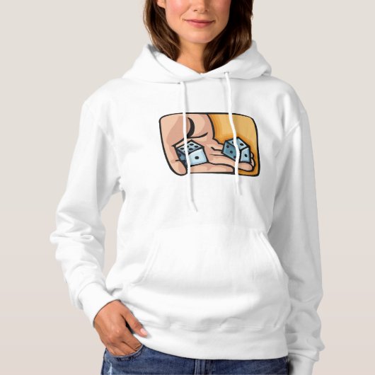 Würfel Hoodie (Vorderseite)