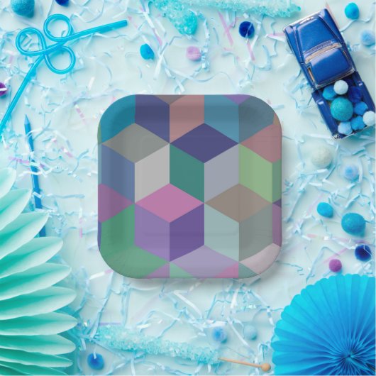 Würfel III Pappteller (Party)