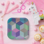 Würfel III Pappteller (Party)