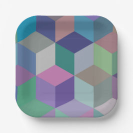 Würfel III Pappteller