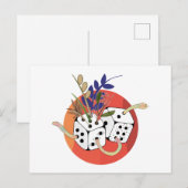 Würfel im Paralleluniversum Postkarte (Vorne/Hinten)