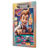 "Würfel in 3D" Klemmbrett (Links)