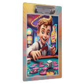 "Würfel in 3D" Klemmbrett (Rechts)