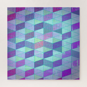 Würfel in Dreiecke geometrisches Muster Puzzle