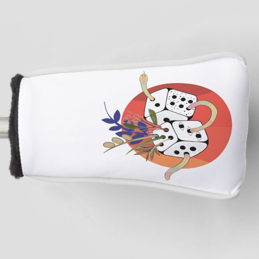Würfel in einem parallelen Universum Golf Headcover (Vorderseite)
