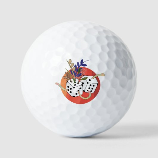 Würfel in einem parallelen Universum Golfball (Vorderseite)