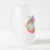 Würfel in einem parallelen Universum Mattglas Bierglas (Vorderseite Links)