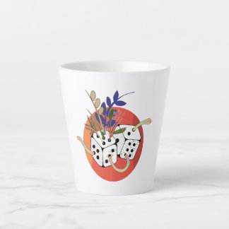 Würfel in einem parallelen Universum Milchtasse