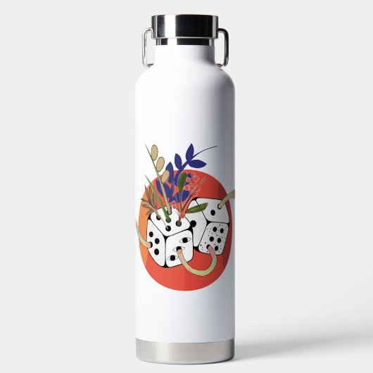 Würfel in einem parallelen Universum Trinkflasche (Vorderseite)
