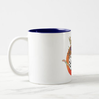 Würfel in einem parallelen Universum Zweifarbige Tasse