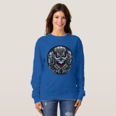 Würfel in runden Fenstern Sweatshirt (Vorne ganz)