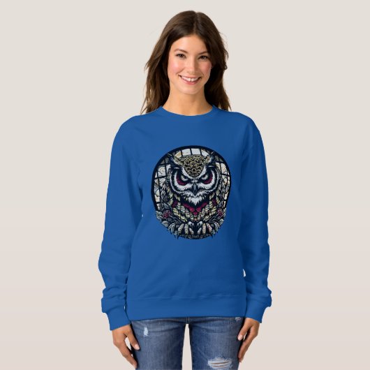 Würfel in runden Fenstern Sweatshirt (Vorne ganz)