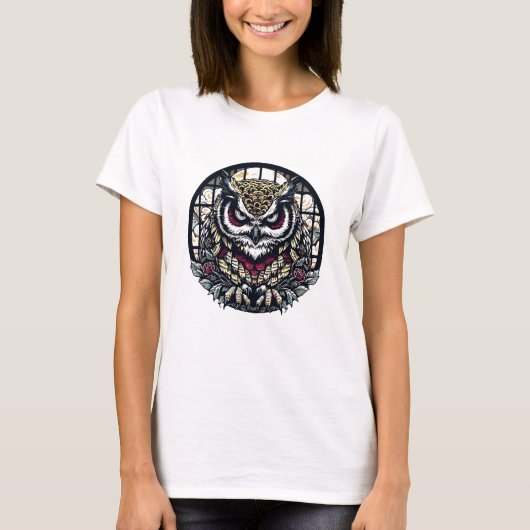 Würfel in runden Fenstern T-Shirt (Vorderseite)