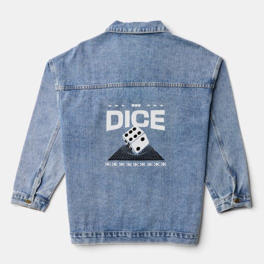 Würfel Jeansjacke (Rückseite)