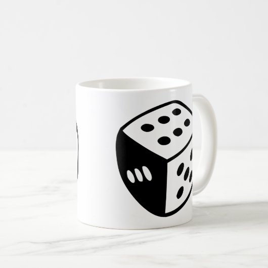 Würfel Kaffeetasse (VorderseiteRechts)