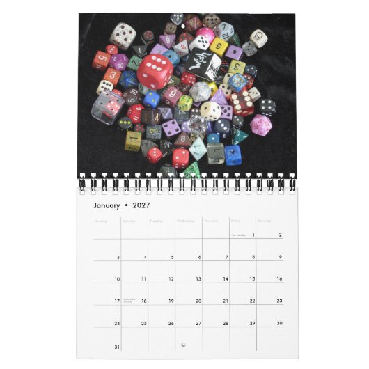 Würfel-Kalender Kalender (Jan 2027)