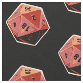Würfel-Kunst-Gewebe des Gamer-d20 Stoff (Nahaufnahme)