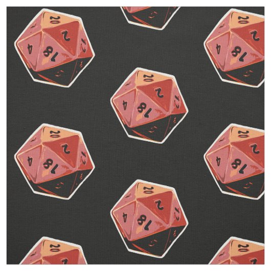 Würfel-Kunst-Gewebe des Gamer-d20 Stoff (Muster)