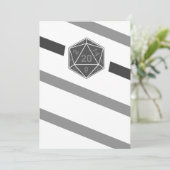 Würfel Kunstkarte für Einladungen und Ankündigunge (Stehend Vorderseite)