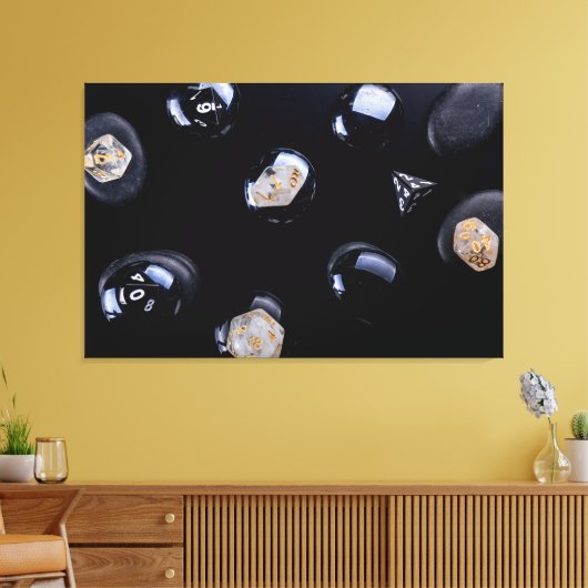 Würfel Leinwanddruck (Insitu (Wohnzimmer))