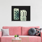 Würfel Leinwanddruck (Insitu (Wohnzimmer))