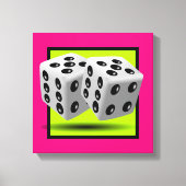 Würfel Leinwanddruck (Vorderseite)