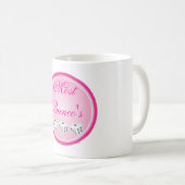 Würfel mit dem rosa Kreis kundengerecht Kaffeetasse (VorderseiteRechts)