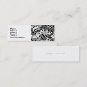 Würfel-persönliche Visitenkarten Mini Visitenkarte (Vorne/Hinten)