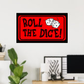 Würfel Poster (Heimbüro)
