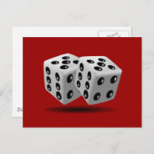 Würfel Postkarte (Vorne/Hinten)