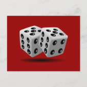 Würfel Postkarte (Vorderseite)
