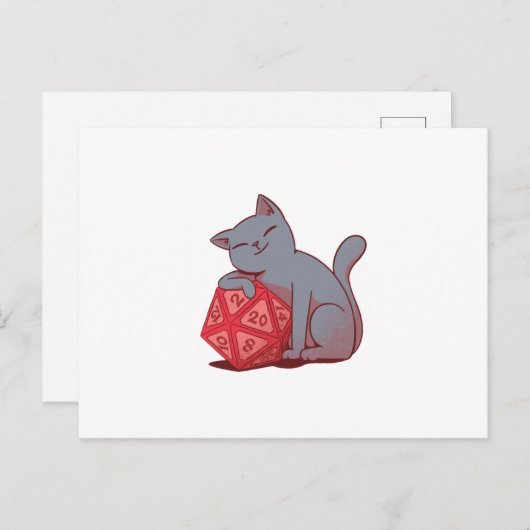 Würfel Postkarte (Vorne/Hinten)