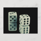 Würfel Postkarte (Vorderseite)