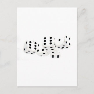Würfel - postkarte