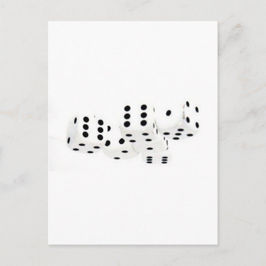 Würfel - postkarte (Vorderseite)