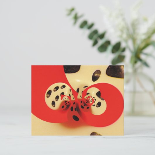 Würfel Postkarte (Stehend Vorderseite)