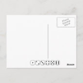 Würfel Postkarte (Rückseite)