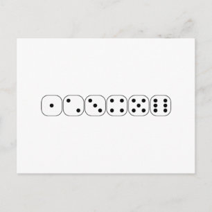 Würfel Postkarte