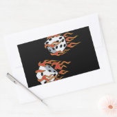 Würfel Rechteckiger Aufkleber (Umschlag)