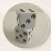 Würfel Sandstein Untersetzer (Vorne)