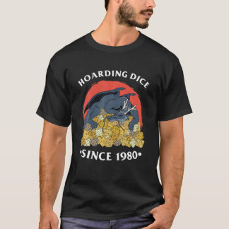Würfel seit 1980 | Dragon D20 Fantasy Tabl T-Shirt