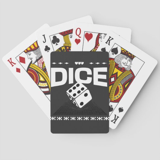 Würfel Spielkarten (Rückseite)