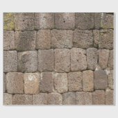 Würfel-Steinwand Geschenkpapier (Flach)