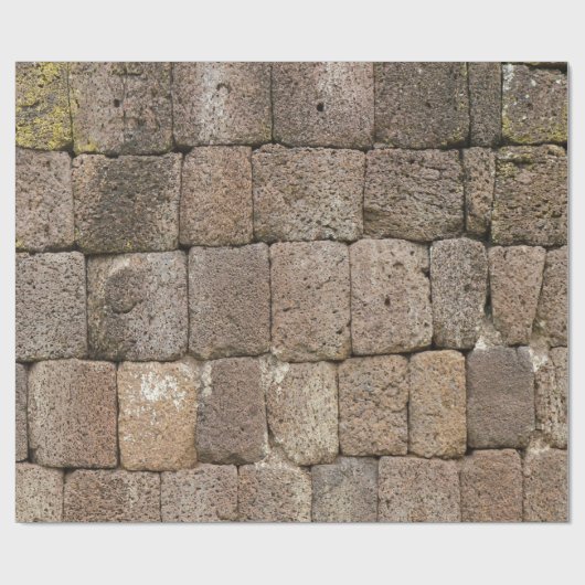 Würfel-Steinwand Geschenkpapier (Flach)