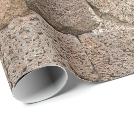 Würfel-Steinwand Geschenkpapier (Rolleneckpunkt)