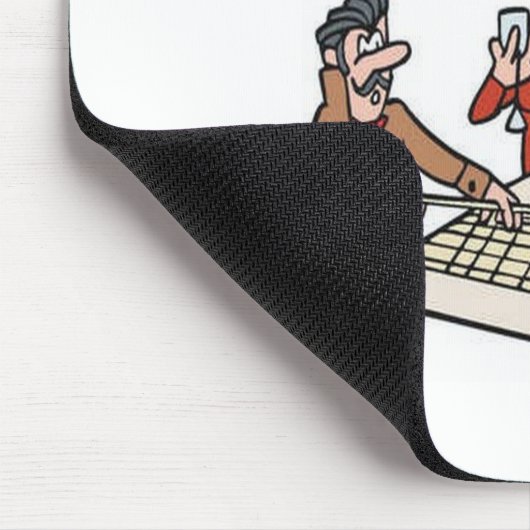 Würfel- und Mistspieler Mousepad (Ecke)